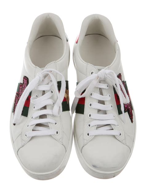 gucci straw shoes|embroidered sneakers Gucci.